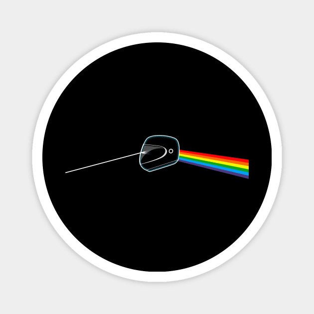 Dark Side of the Motorbike Magnet by Printadorable